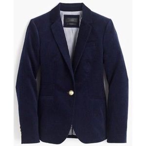 J Crew Campbell Size 4 Navy Corduroy Jacket